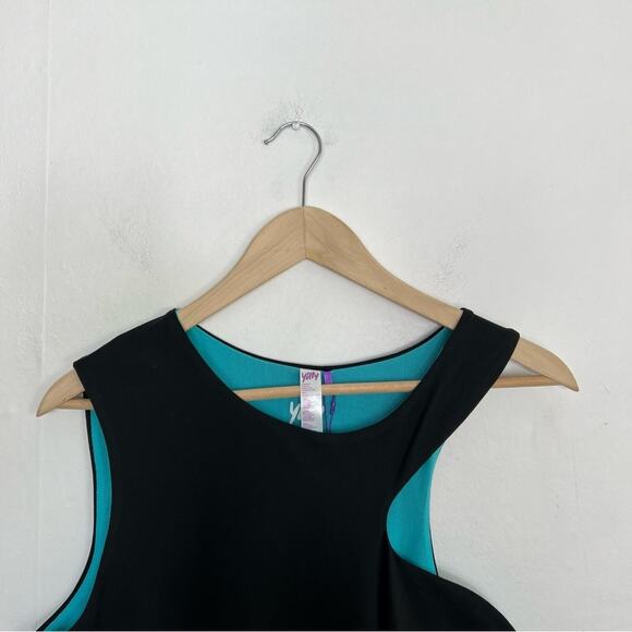 Yitty Fabletics Major Label Black Compression Mini Cut Out Dress Size 2X NWT - Picture 8 of 15